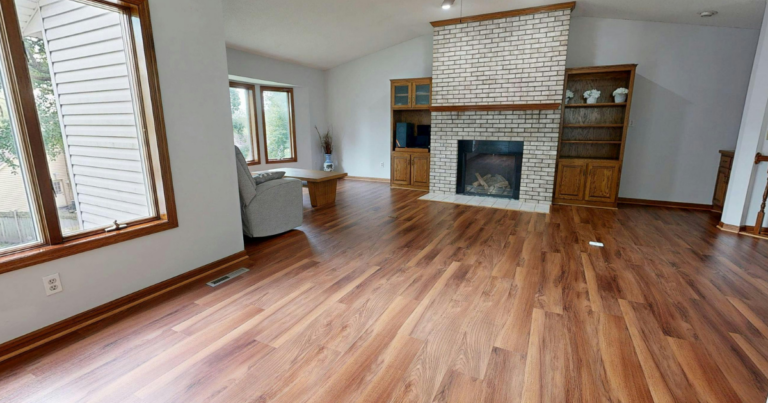 floor after being completely cleaned and renewed