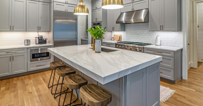 kitchen after a cleaning service done by professionals