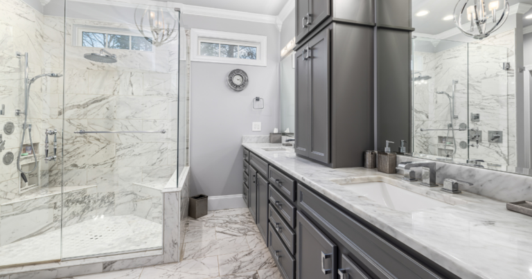 Bathroom after a remodeling