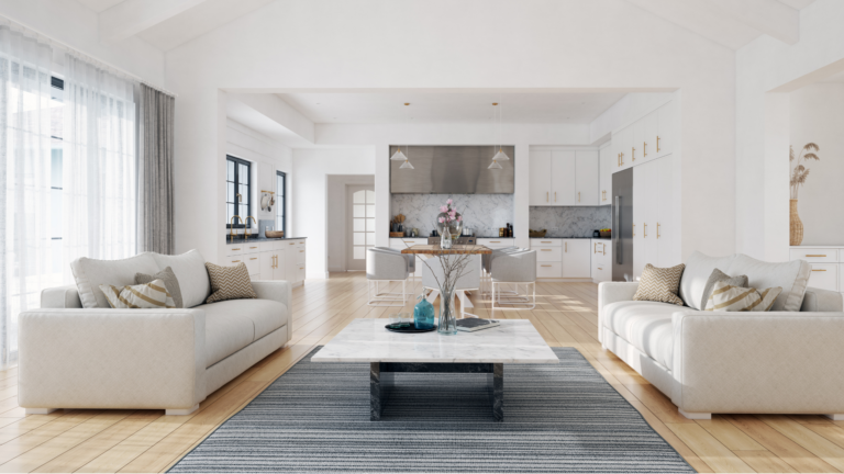 Home interior after a deep cleaning services in Belmont