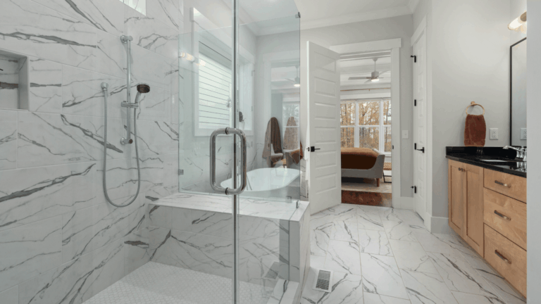 Bathroom after a deep cleaning by Cleanadora experts in Lexington